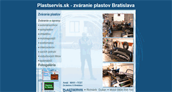 Desktop Screenshot of plastservis.sk
